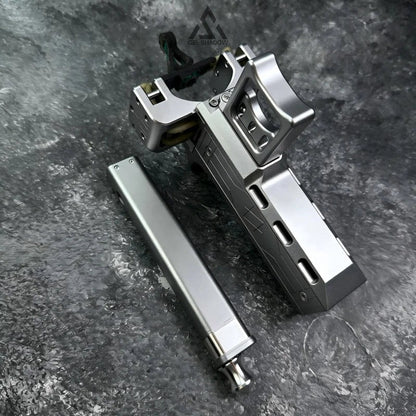 Galivo Semi-auto V5 Slingshot with Double Magazine 22 Shots CNC Aluminum Alloy