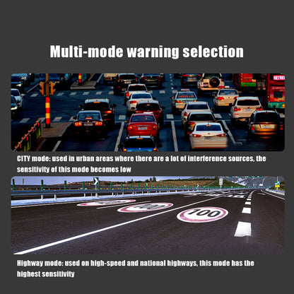 RAD2000 12V Car Radar Detector with English/Russian Voice Alerts, Laser Detection and Speed Alarm