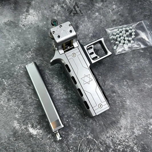 Galivo Semi-auto V5 Slingshot with Double Magazine 22 Shots CNC Aluminum Alloy