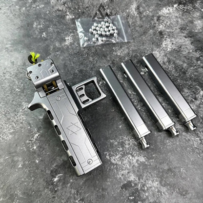 Galivo Semi-auto V5 Slingshot with Double Magazine 22 Shots CNC Aluminum Alloy